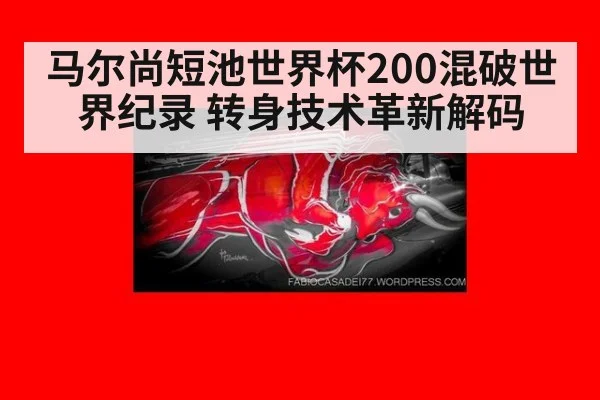 马尔尚短池世界杯200混破世界纪录 转身技术革新解码